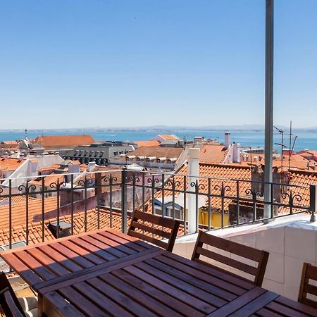 Amazing Rooftop Terrace With River And Historic City View 4 Bedrooms 4 Bathrooms Ac 19Th Century Building Chiado Lisabona Exterior foto