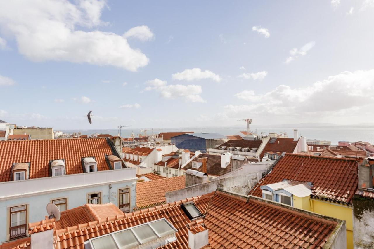 Amazing Rooftop Terrace With River And Historic City View 4 Bedrooms 4 Bathrooms Ac 19Th Century Building Chiado Lisabona Exterior foto