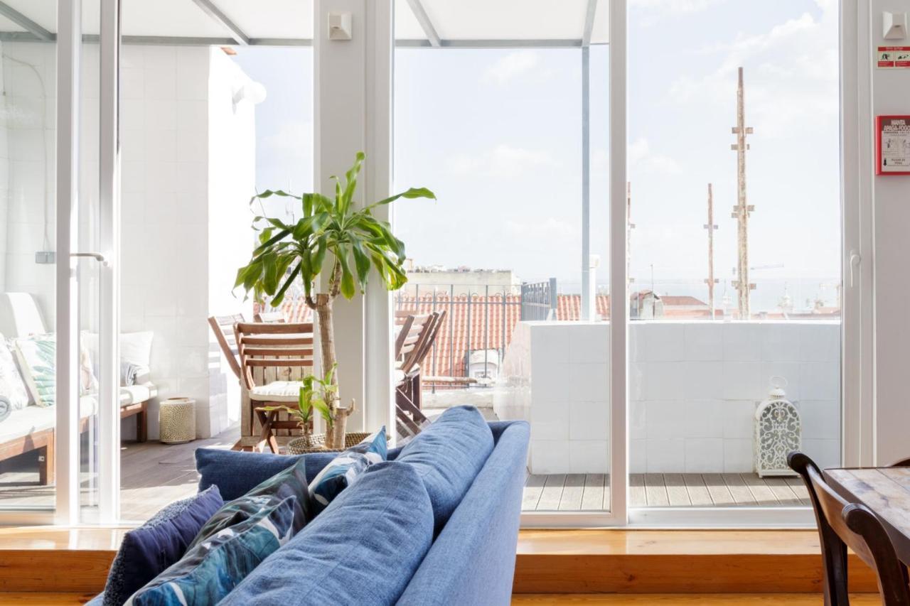 Amazing Rooftop Terrace With River And Historic City View 4 Bedrooms 4 Bathrooms Ac 19Th Century Building Chiado Lisabona Exterior foto