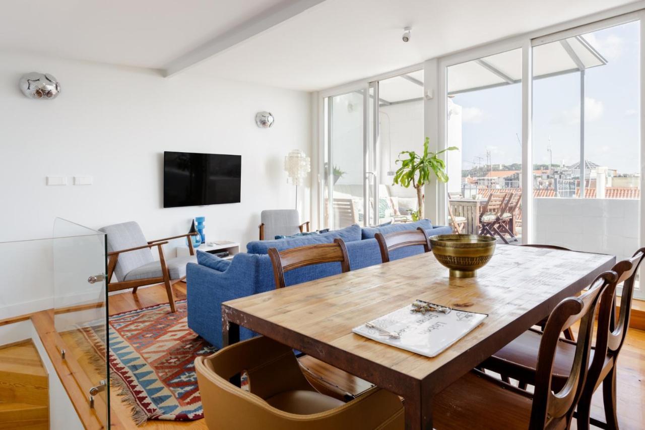 Amazing Rooftop Terrace With River And Historic City View 4 Bedrooms 4 Bathrooms Ac 19Th Century Building Chiado Lisabona Exterior foto