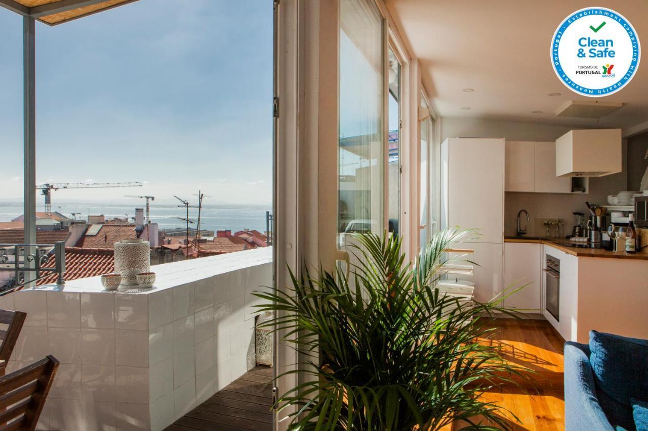 Amazing Rooftop Terrace With River And Historic City View 4 Bedrooms 4 Bathrooms Ac 19Th Century Building Chiado Lisabona Exterior foto