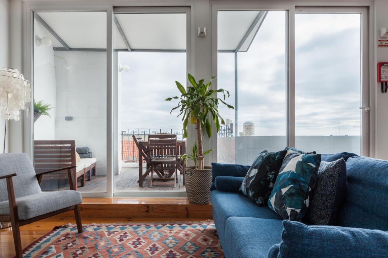 Amazing Rooftop Terrace With River And Historic City View 4 Bedrooms 4 Bathrooms Ac 19Th Century Building Chiado Lisabona Exterior foto
