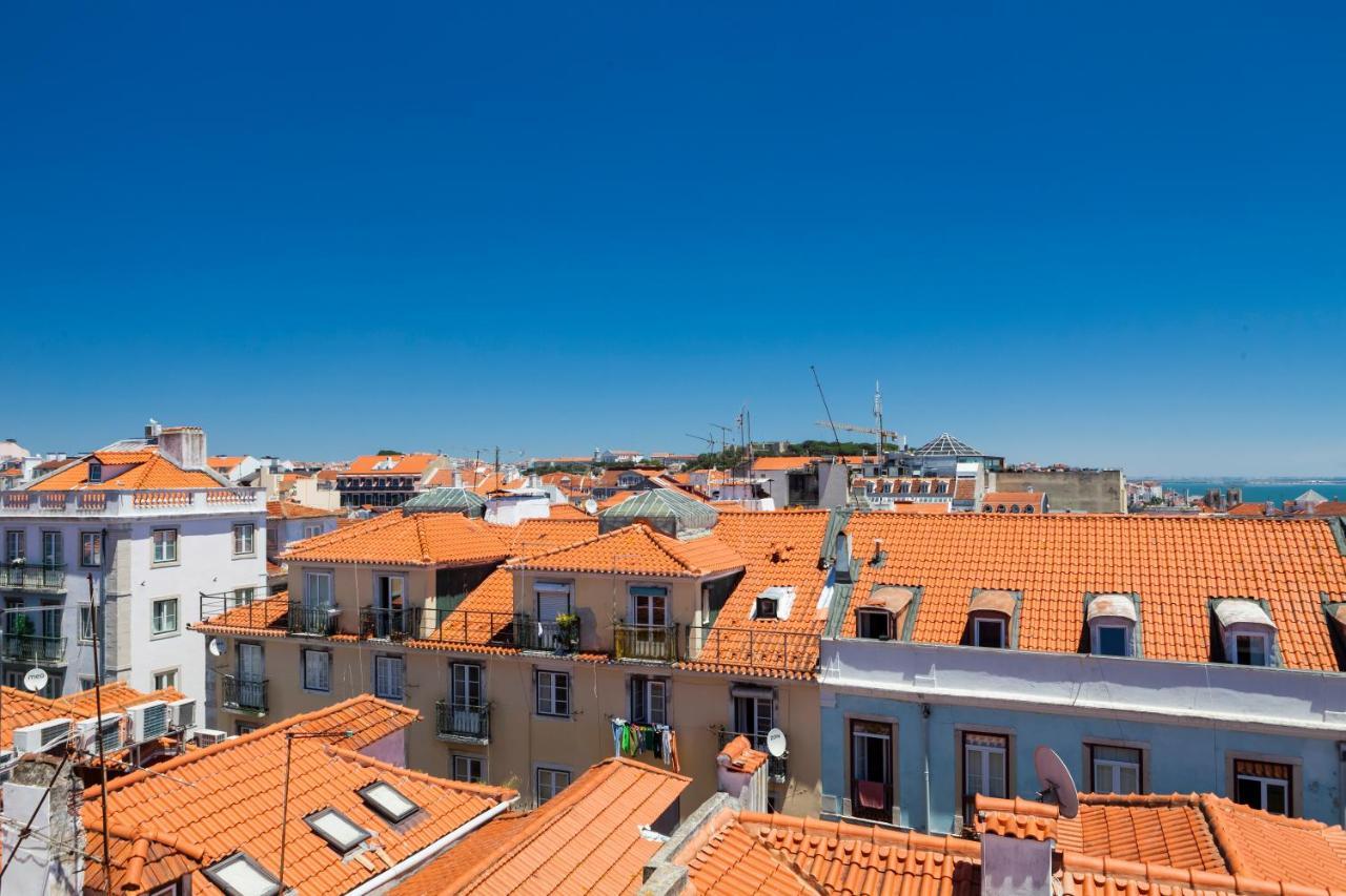 Amazing Rooftop Terrace With River And Historic City View 4 Bedrooms 4 Bathrooms Ac 19Th Century Building Chiado Lisabona Exterior foto