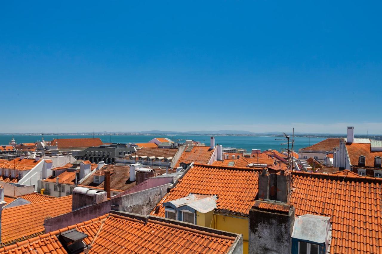 Amazing Rooftop Terrace With River And Historic City View 4 Bedrooms 4 Bathrooms Ac 19Th Century Building Chiado Lisabona Exterior foto